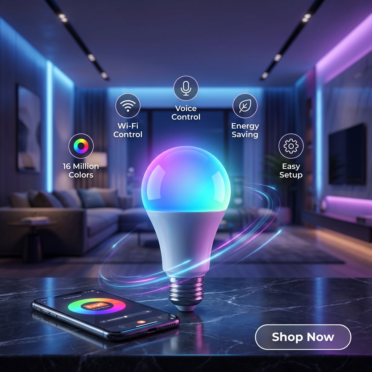 Tuya E27 Smart LED Bulb